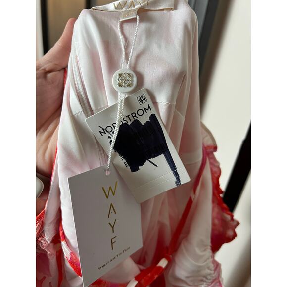 NWT WAYF Nordstrom Felicity Floral Print Midi Dress Size Small - Picture 3 of 6